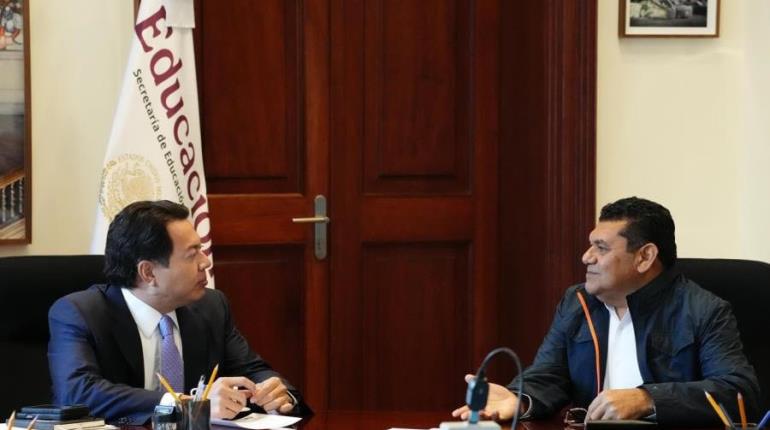 Afinan detalles de preparatoria en Pomoca; se reúnen Delgado y May en la SEP