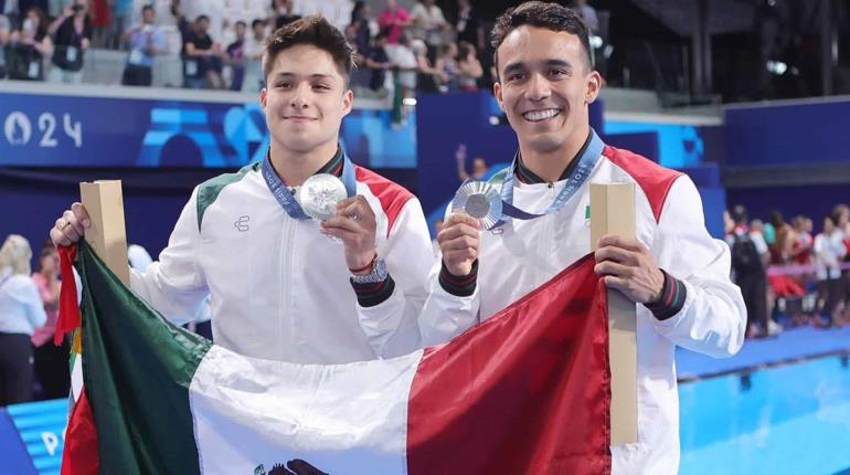 Celaya y Olvera se suben al podio en trampolín de 3 metros