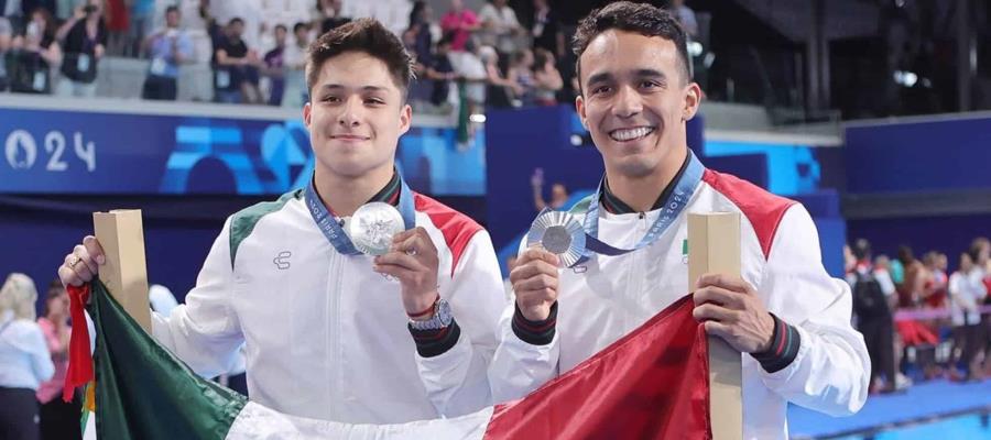 Celaya y Olvera se suben al podio en trampolín de 3 metros Celaya y Olvera se suben al podio en trampolín de 3 metros