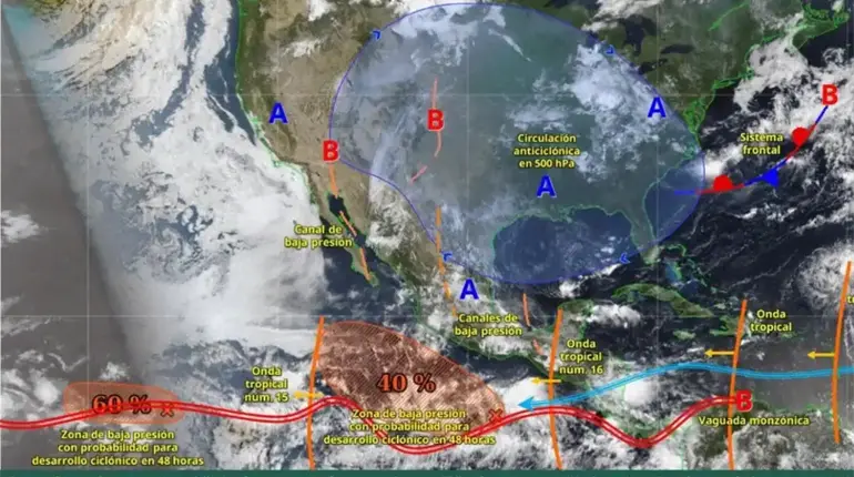 Conagua advierte posible formación de nuevo huracán en el Pacífico