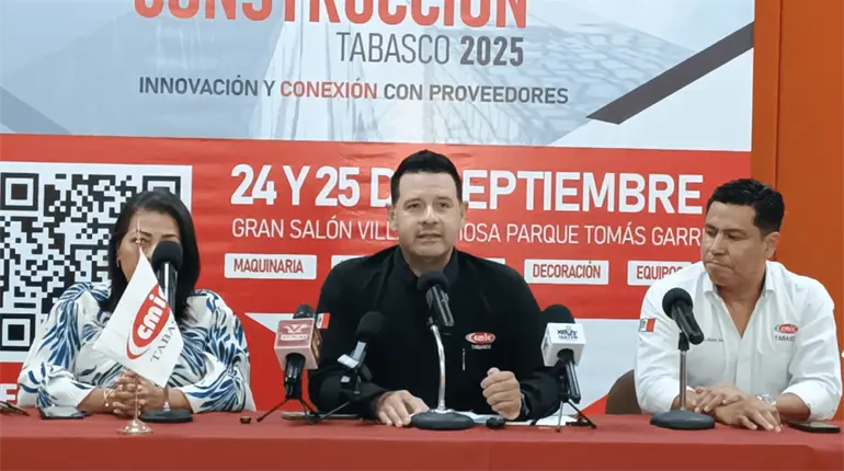 Segunda "Expo Construcción Tabasco 2025", será el 24 y 25 de septiembre: CMIC