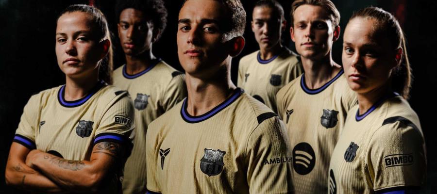 Barcelona presenta su segunda equipación en colaboración con Kobe Bryant Barcelona presenta su segunda equipación en colaboración con Kobe Bryant