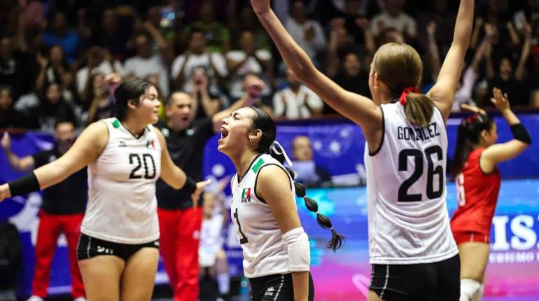 Vence México a Canadá y consigue segunda victoria en la Copa Panamericana Sub-23 de Voleibol en León
