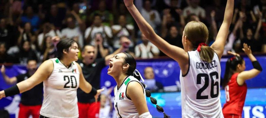 Vence México a Canadá y consigue segunda victoria en la Copa Panamericana Sub-23 de Voleibol en León