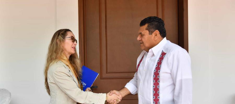 Se reúne May con Dana Graber, jefa de Misión de la OIM México Se reúne May con Dana Graber, jefa de Misión de la OIM México