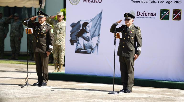 Asume nuevo comandante de la 38 Zona Militar en Tenosique