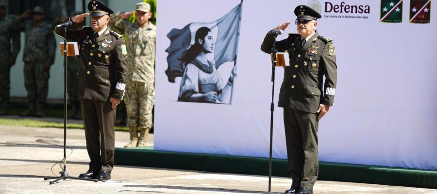 Asume nuevo comandante de la 38 Zona Militar en Tenosique