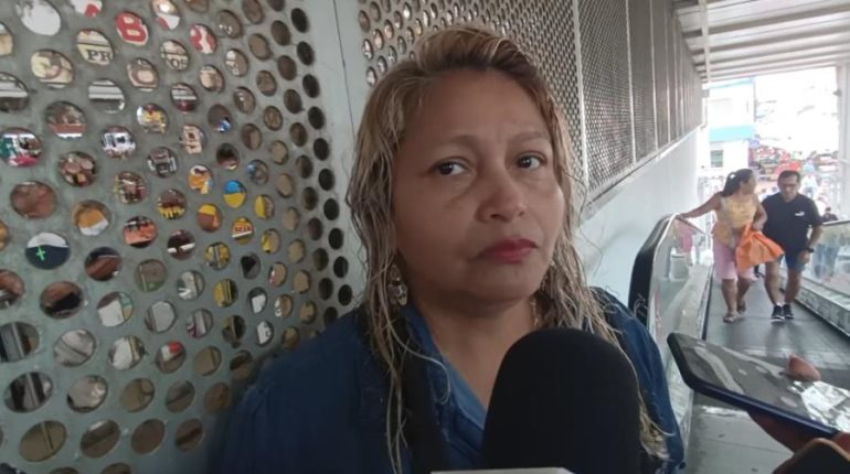 Locataria protesta por decomiso de productos