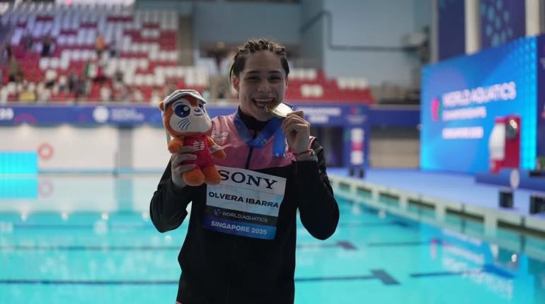 El clavadista Osmar Olvera gana la primera medalla de oro para México en mundial de Singapur 2025