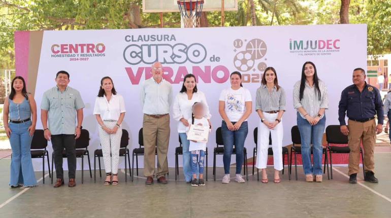 Clausura Centro Curso de Verano 2025 del IMJUDEC, con participación de 600 niños