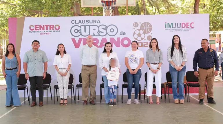 Clausura Centro Curso de Verano 2025 del IMJUDEC, con participación de 600 niños
