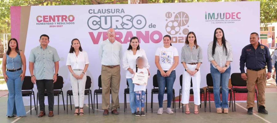 Clausura Centro Curso de Verano 2025 del IMJUDEC, con participación de 600 niños