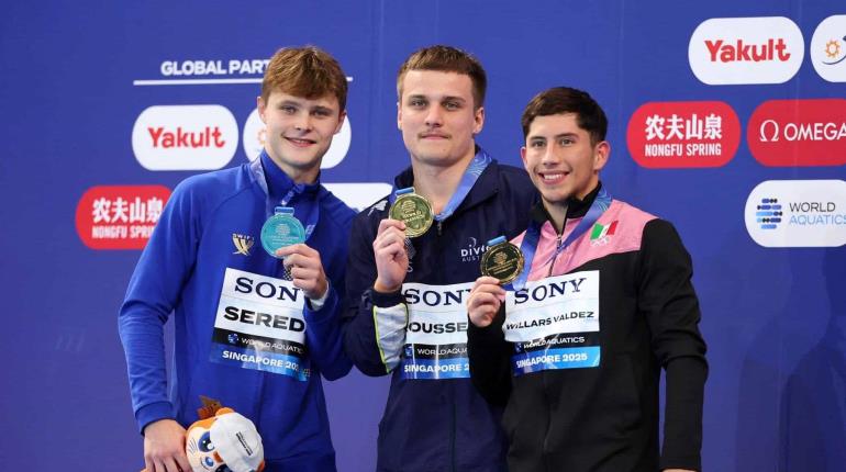El mexicano Randal Willars es bronce en plataforma de 10 metros en el Mundial de Singapur 2025
