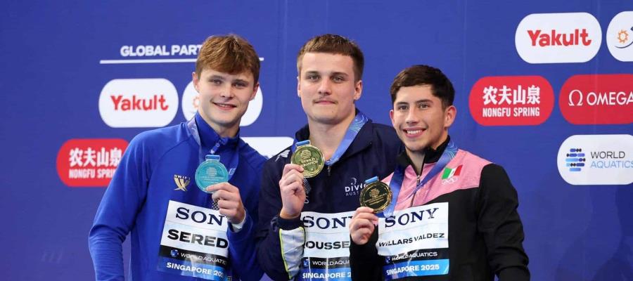 El mexicano Randal Willars es bronce en plataforma de 10 metros en el Mundial de Singapur 2025 El mexicano Randal Willars es bronce en plataforma de 10 metros en el Mundial de Singapur 2025