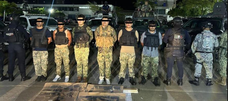 Detienen a seis generadores de violencia en Comalcalco Detienen a seis generadores de violencia en Comalcalco