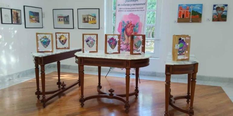 Niñas artistas montan exposición ´Corazón Tacotalpense´ en el Centro Cultural Quinta Grijalva