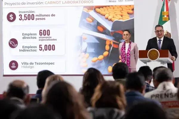 Plan México va viento en popa: Sheinbaum ante anuncio de inversión de 12 mil mdp de farmacéuticas