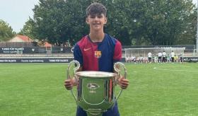 Robert Oliveras, la nueva joya de la selección mexicana sub-15, es canterano del Barcelona
