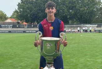 Robert Oliveras, la nueva joya de la selección mexicana sub-15, es canterano del Barcelona