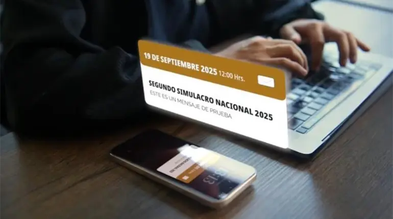 Por simulacro nacional sonarán 80 millones de celulares y 15 mil altavoces en el país