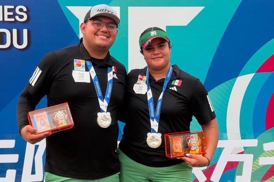 México consigue su primera plata en equipo mixto de tiro con arco en los Juegos Mundiales 2025