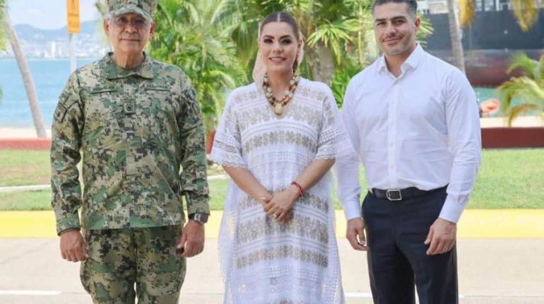 Tras relevos en seguridad en Guerrero, se reúnen Evelyn Salgado, Harfuch y secretario de Marina