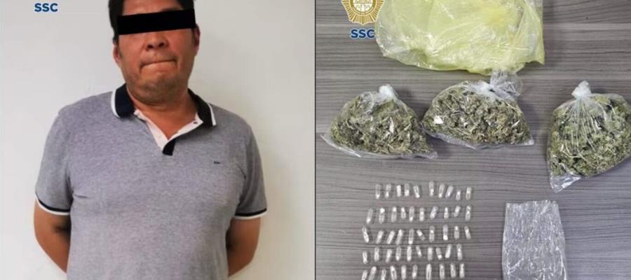 Aseguran a hombre relacionado con venta de marihuana por redes sociales en CDMX Aseguran a hombre relacionado con venta de marihuana por redes sociales en CDMX