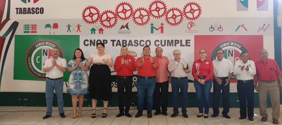 Celebra PRI Tabasco 62 aniversario del edificio de la CNOP en Villahermosa