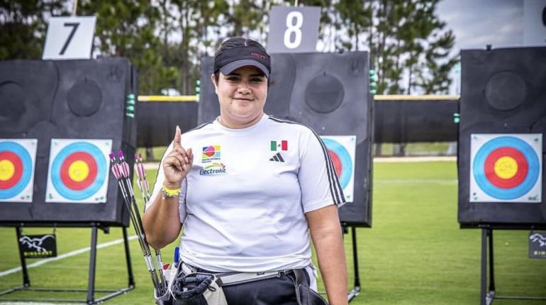 Andrea Becerra gana oro en tiro con arco en Juegos Mundiales