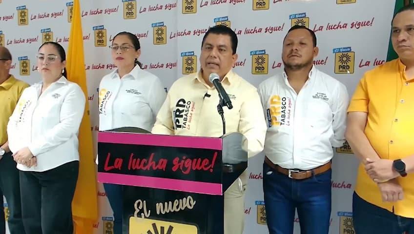 PRD Tabasco promoverá inconstitucionalidad por iniciativa para que gobernador no acuda a Congreso
