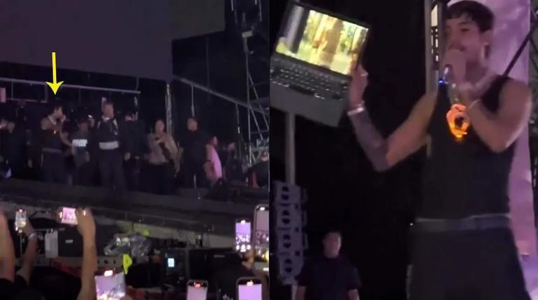 ¡Natanael Cano se agarra a golpes con DJ durante concierto!