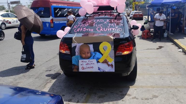Niña de 2 años recibe su última quimio tras un año y medio de luchar contra el cáncer en Tabasco