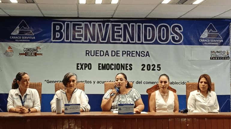 Invita Canaco a la "Expo Emociones 2025" del 29 al 31 de agosto en Villahermosa