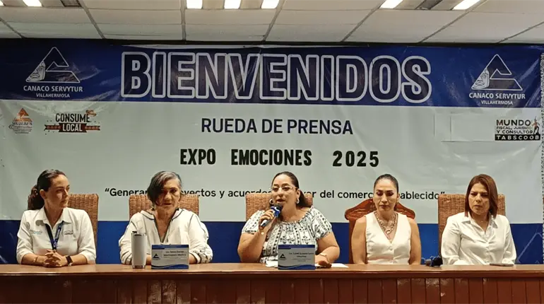 Invita Canaco a la "Expo Emociones 2025" del 29 al 31 de agosto en Villahermosa