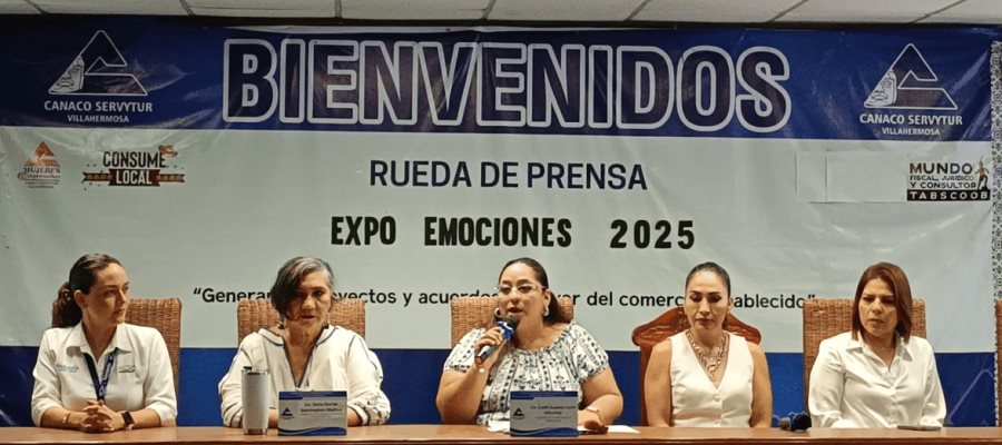 Invita Canaco a la "Expo Emociones 2025" del 29 al 31 de agosto en Villahermosa