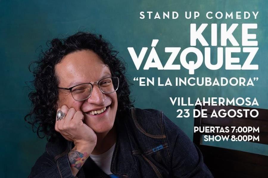 Kike Vázquez estará el 23 de agosto en Villahermosa con su stand up