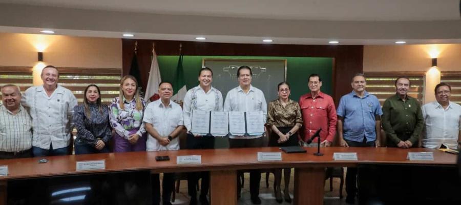 Firman Congreso local y UJAT convenio para servicio social y prácticas profesionales