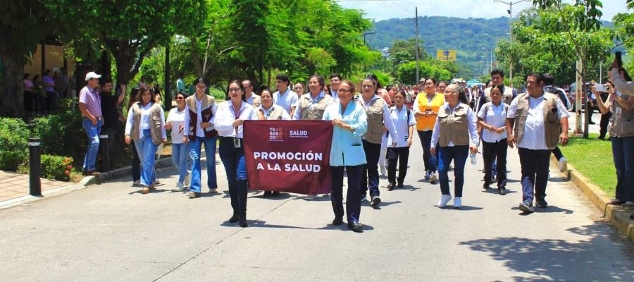 Dan segundo banderazo bilateral de campaña contra el dengue en Tabasco y Chiapas