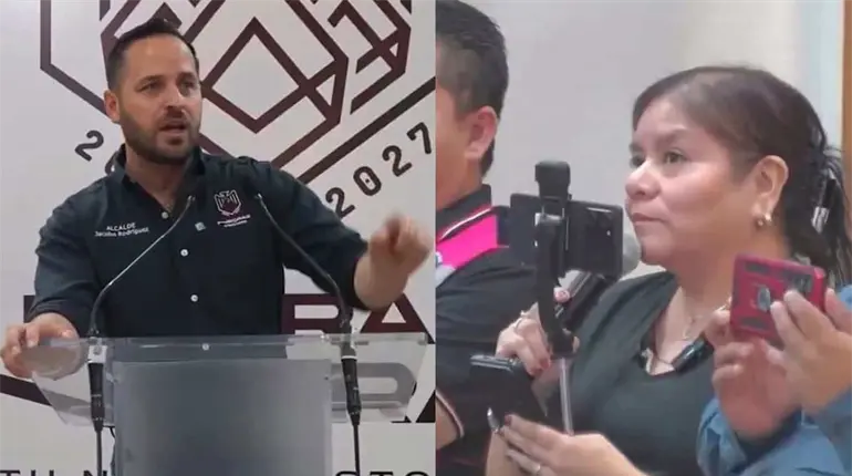 Alcalde en Coahuila se molesta y confronta a periodista por pregunta sobre antidoping