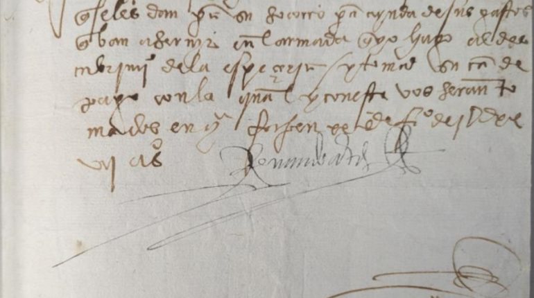 FBI regresa a México manuscrito firmado por Hernán Cortés