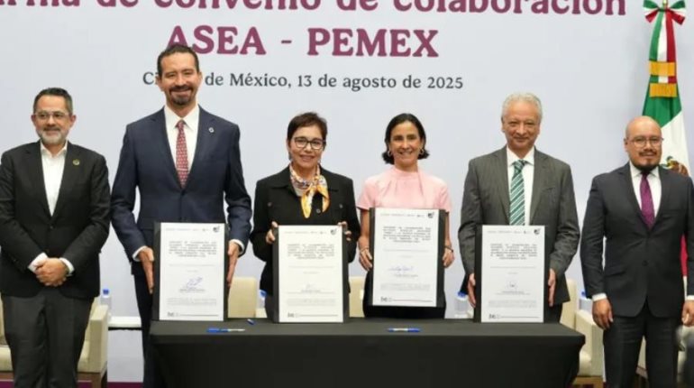 Pemex y ASEA firman convenio para monitorear emisiones en estaciones de servicio