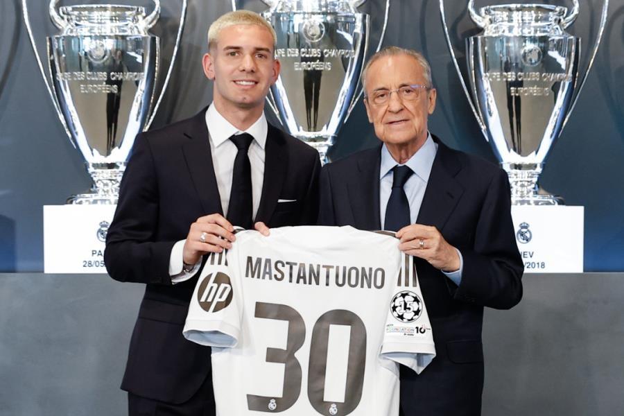 Franco Mastantuono presentado oficialmente con el Real Madrid y elogia a Messi