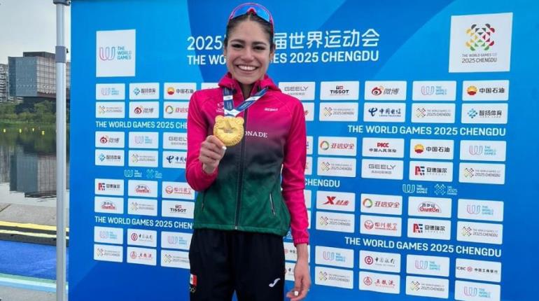 En los últimos metros, Anahí Álvarez gana el oro en duatlón femenil en los Juegos Mundiales 2025