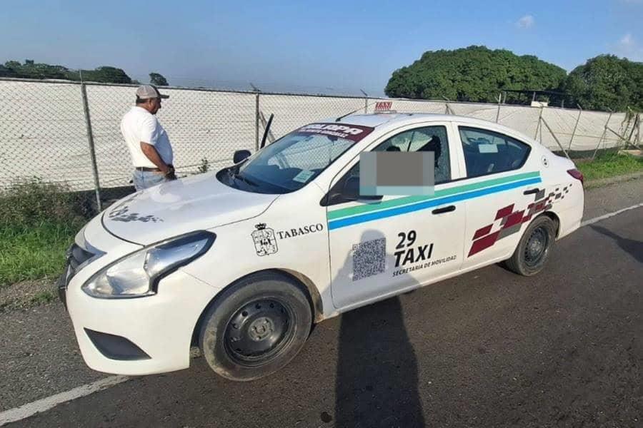 Ejecutan a conductor de taxi en la Villahermosa - Macuspana