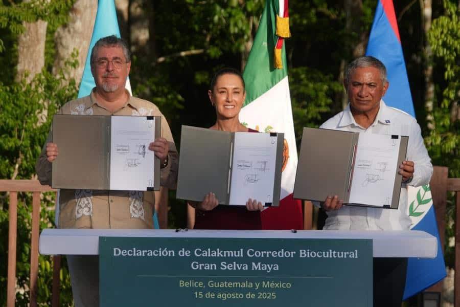 México firma con Guatemala y Belice, la creación del Corredor de la Gran Selva Maya