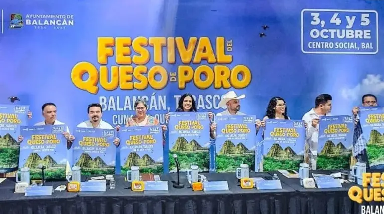 Anuncian el Festival del Queso de Poro del 3 al 5 de octubre en Balancán