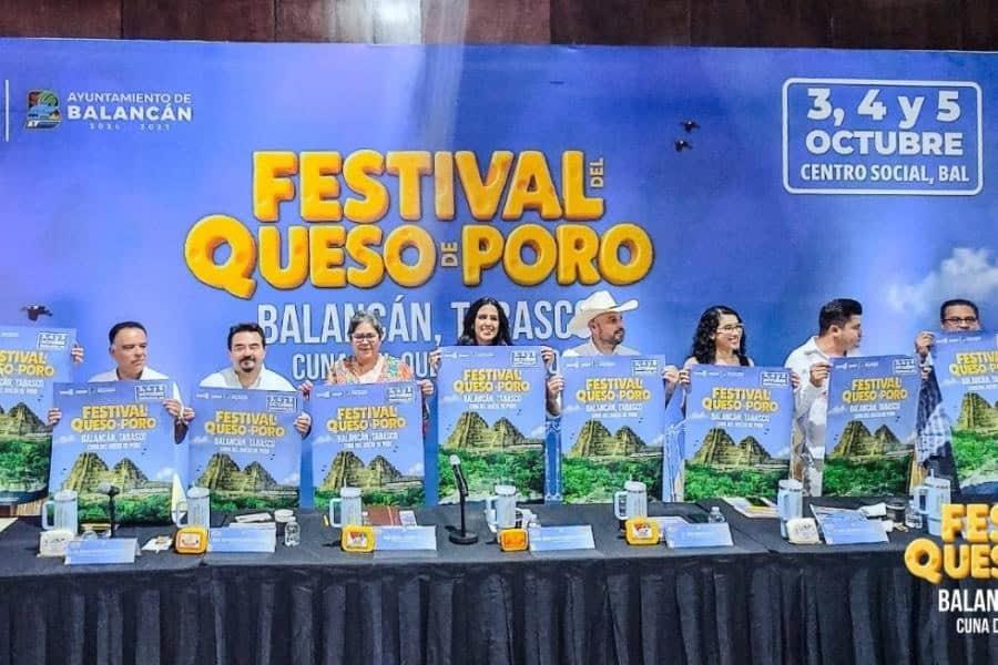 Anuncian el Festival del Queso de Poro del 3 al 5 de octubre en Balancán