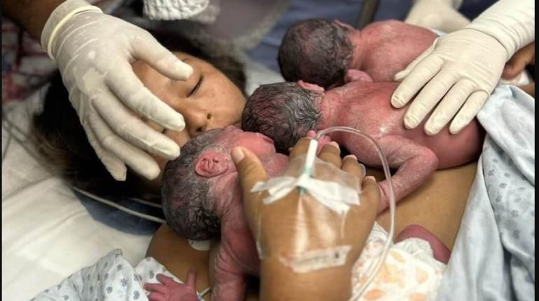 Nacen trillizos en el Hospital de La Mujer de Tabasco