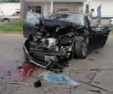 Se registra aparatoso accidente frente a la entrada de la colonia Miguel Hidalgo