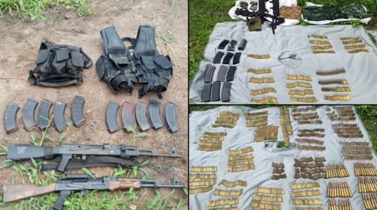 Aseguran a 2 sujetos con armas, cartuchos y equipo táctico en Sinaloa